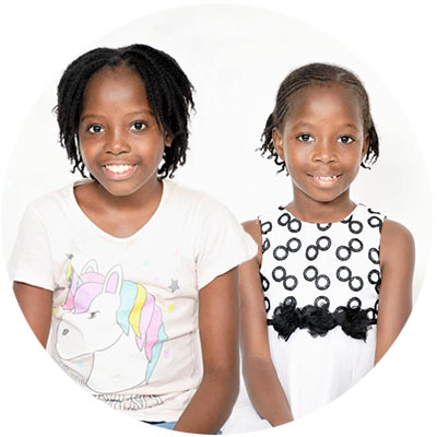 Adama Oury & Djenaba CAMARA, 8 and 10 years old
