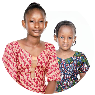 Halimatou and Kadiatou DIALLO, 15 and 6 years old